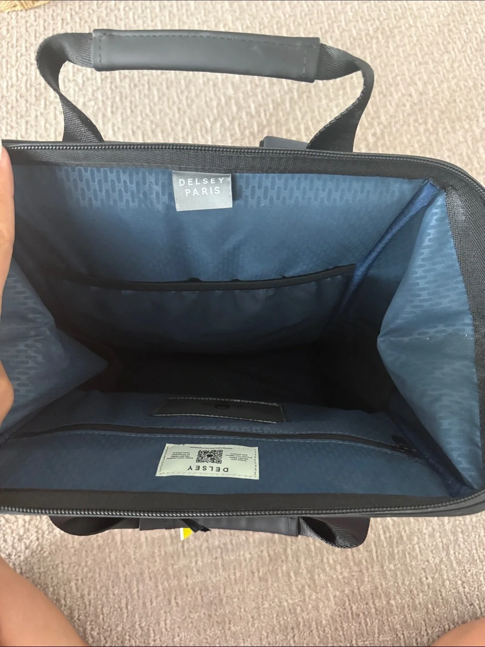 DELSEY Paris Navy and Black Casual Backpack